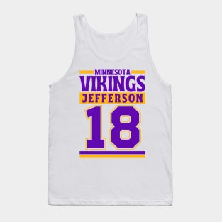 Minnesota Vikings Jefferson 18 American Football Edition 3 Tank Top